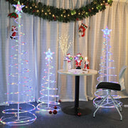 TheLAShop Set(3) Spiral Christmas Trees Battery Operated Image