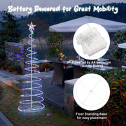 TheLAShop Set(3) Spiral Christmas Trees Battery Operated Image