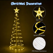 TheLAShop Set(3) LED Spiral Christmas Trees USB Powered