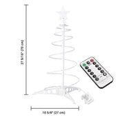 TheLAShop Small Pre-lit Spiral Christmas Tree 2ft Battery Operated Image