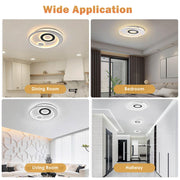 TheLAShop LED Flush Circle Ceiling Light with Remote