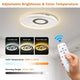 TheLAShop LED Flush Circle Ceiling Light with Remote Image