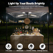 TheLAShop Magnetic LED Light Bar Rechargeable Hanging Work Light 16in Image