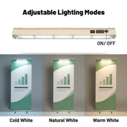 TheLAShop 33" x 79" Retractable Roll Up Banner Stand with LED Light Image