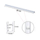 TheLAShop Aluminum Channel for LED Lights - 6x10mm Inner Groove, 12in 10ct. Image