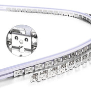 TheLAShop 328ft Dual-Axis Bendable SS Mounting Channel for 8x11mm RGBW Neon Image