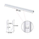 TheLAShop Aluminum Channel for LED Lights - 8x12mm Inner Groove, 12in 10ct. Image