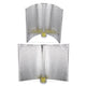 TheLAShop Set(5) 27"x18" XL Adjustable Wing Grow Lights Reflector Hoods Image