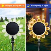 TheLAShop Solar Yard Light Sunflower with Stake Outdoor Waterproof RGB Image