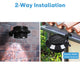 TheLAShop Solar Gutter Light Dusk to Dawn Flood Lights 6ct/Pack Image