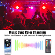 TheLAShop 33ft Color Changing Fairy Light Bluetooth App Music Remote Image