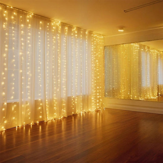 TheLAShop Curtain String Lights Chasing 8-mode Light Changing