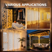 TheLAShop Curtain String Lights Chasing 8-mode Light Changing Image