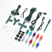 TheLAShop Outdoor String Lights Sample - C9, 5mm Wide Angle LED Lights Image