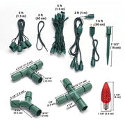 TheLAShop Outdoor String Lights Sample - C9, 5mm Wide Angle LED Lights Image