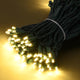 TheLAShop 200ft Outdoor String Light Porch Christmas Tree Lights 4x50ft 110V, Green Wire Image