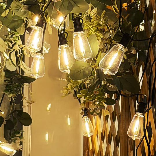 TheLAShop 200ft Outdoor Festoon String Light 100Bulbs 4x50ft 110V