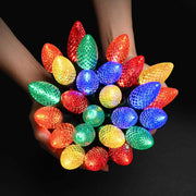 TheLAShop Faceted C9 LED Christmas Light Bulbs 25ct/pk Image
