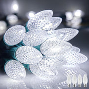 TheLAShop Faceted C9 LED Christmas Light Bulbs 25ct/pk, Cool White Image