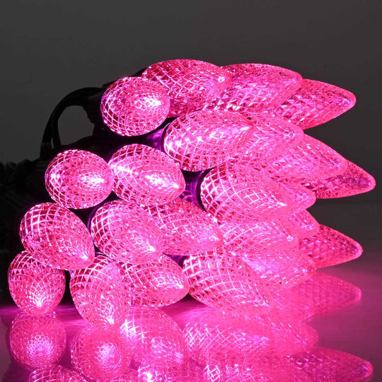 TheLAShop UL Listed Faceted C9 LED Christmas Light Bulbs 25ct/pk