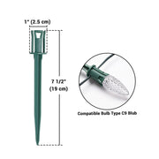 TheLAShop Christmas Light Clips, Stakes, End Caps for C7 C9 100ct/pk, Stakes Image