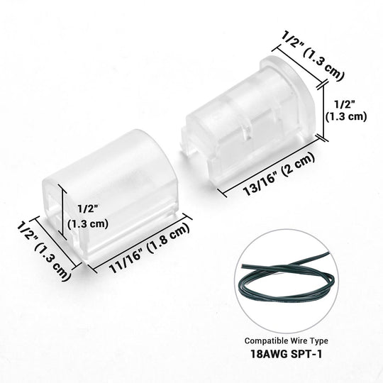 TheLAShop Christmas Light Clips, Stakes, End Caps for C7 C9 100ct/pk