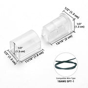 TheLAShop Christmas Light Clips, Stakes, End Caps for C7 C9 100ct/pk, End Caps Image