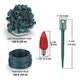 TheLAShop 100ft C9 Christmas Light Stringer for Pathway with Stakes Plugs Image