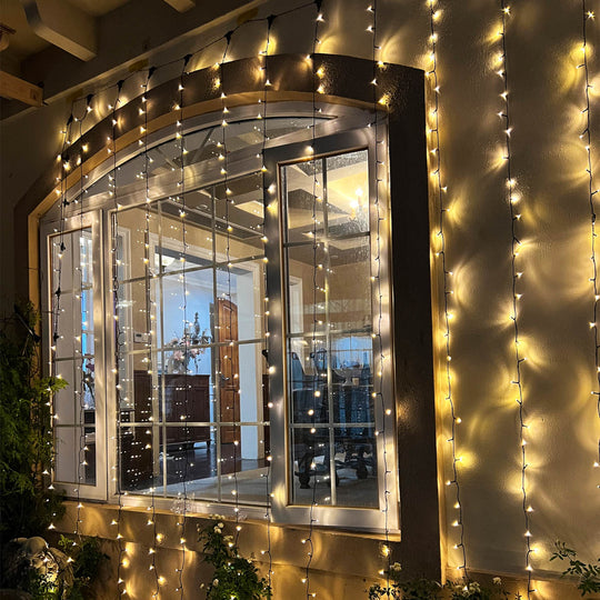 TheLAShop 40x10ft Commercial Grade Vertical String Curtain Lights 120V