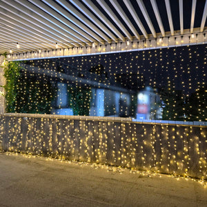 TheLAShop 40x10ft Commercial Grade Vertical String Curtain Lights 120V Image