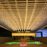 TheLAShop LED Icicle Lights Outdoor 120V - 9000 5MM LEDs, 29.5ft, 10Strands Image
