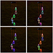 TheLAShop Christmas Tree Solar LED Light Wind Chime Decor Lighting Image