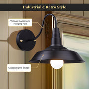 TheLAShop 1-Light 10" Industrial Wall Sconce Wall Light Fixture Color Opt Image