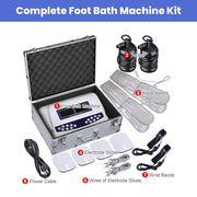 TheLAShop 8 Modes Ion Detox Foot Spa Machine Set Dual-User Colored LCD