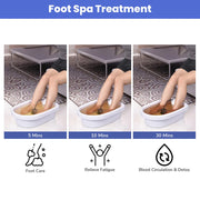 TheLAShop 8 Modes Ion Detox Foot Spa Machine Set Dual-User Colored LCD