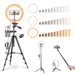 TheLAShop 12in Dimmable Ring Light & Tripod Stand & Camera Phone Mount Image