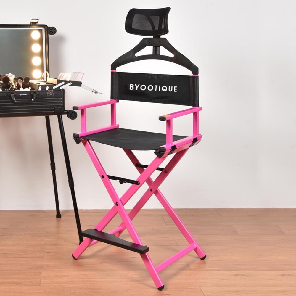 Tall Directors Chair Professional Makeup Artist Chair Foldable
