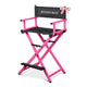 TheLAShop 28" Artist Makeup Chair Tall Directors Chair w or w/o Headrest, Pink w/o Headrest Image
