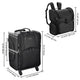 TheLAShop Rolling Hairstylist Case with Cosmetic Backpack Image