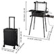 TheLAShop 24" Artist Studio Rolling Makeup Travel Vanity Case with Light Image