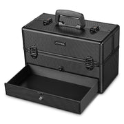 TheLAShop Cosmetic Vanity Case with Drawer 14x7x9" Key-locked Image