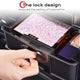 TheLAShop 2in1 Nylon Pro Rolling Makeup Case with Drawers(8)