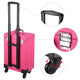 TheLAShop Rolling Makeup Case Nail Artist Case with Drawers Pink Image