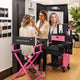 TheLAShop Pro Artist Rolling Makeup Case w/ Tact Switch Lights & Mirror Image