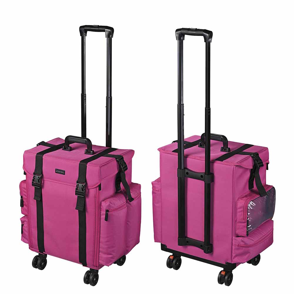 Makeup luggage cheap on wheels