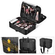 TheLAShop 16in 1200D Oxford Makeup Bag Train Case Cosmetic Organizer