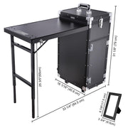 TheLAShop Rolling Makeup Station Hair Nail Workstation Drawers Image