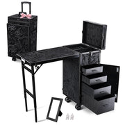 TheLAShop Rolling Makeup Station Hair Nail Workstation Drawers,  CB Shadows Image