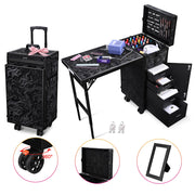 TheLAShop Rolling Makeup Station Hair Nail Workstation Drawers Image