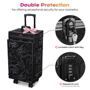 TheLAShop Rolling Makeup Station Hair Nail Workstation Drawers Image